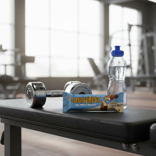 Grenade Chocolate Chip Cookie Dough Protein Bar - gym lifestyle