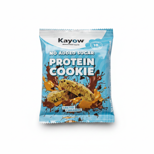 Kayow Salted Caramel Protein Cookie - clean white background
