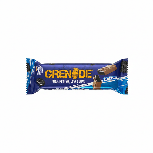 Grenade x Oreo Protein Bar - White Background