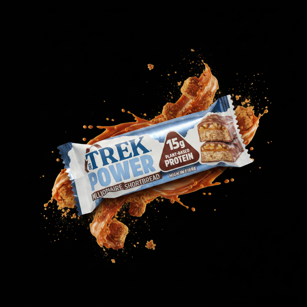 Trek Power Millionaire Shortbread - bold black background