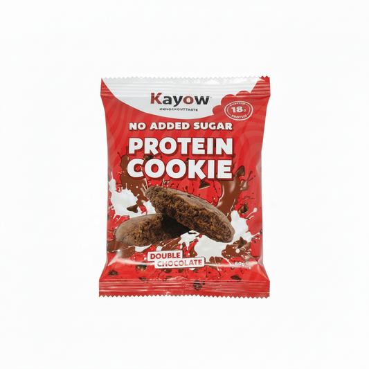 Kayow Double Chocolate Protein Cookie - white background