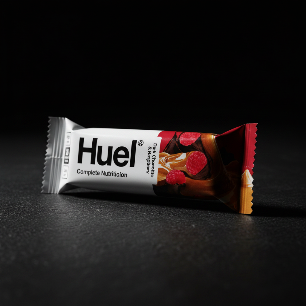 Huel Complete Nutrition Bar Dark Chocolate & Raspberry - dark moody