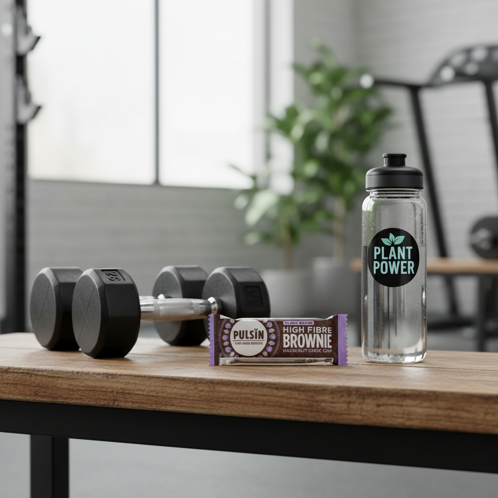 Pulsin Hazelnut Choc Chip High Fibre Brownie - gym lifestyle