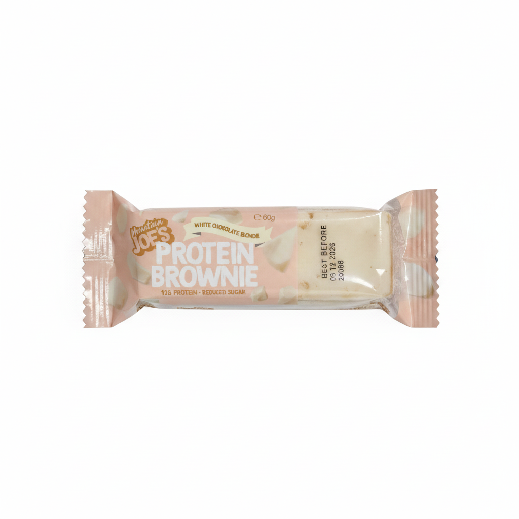 Mountain Joe's White Chocolate Blondie - white background