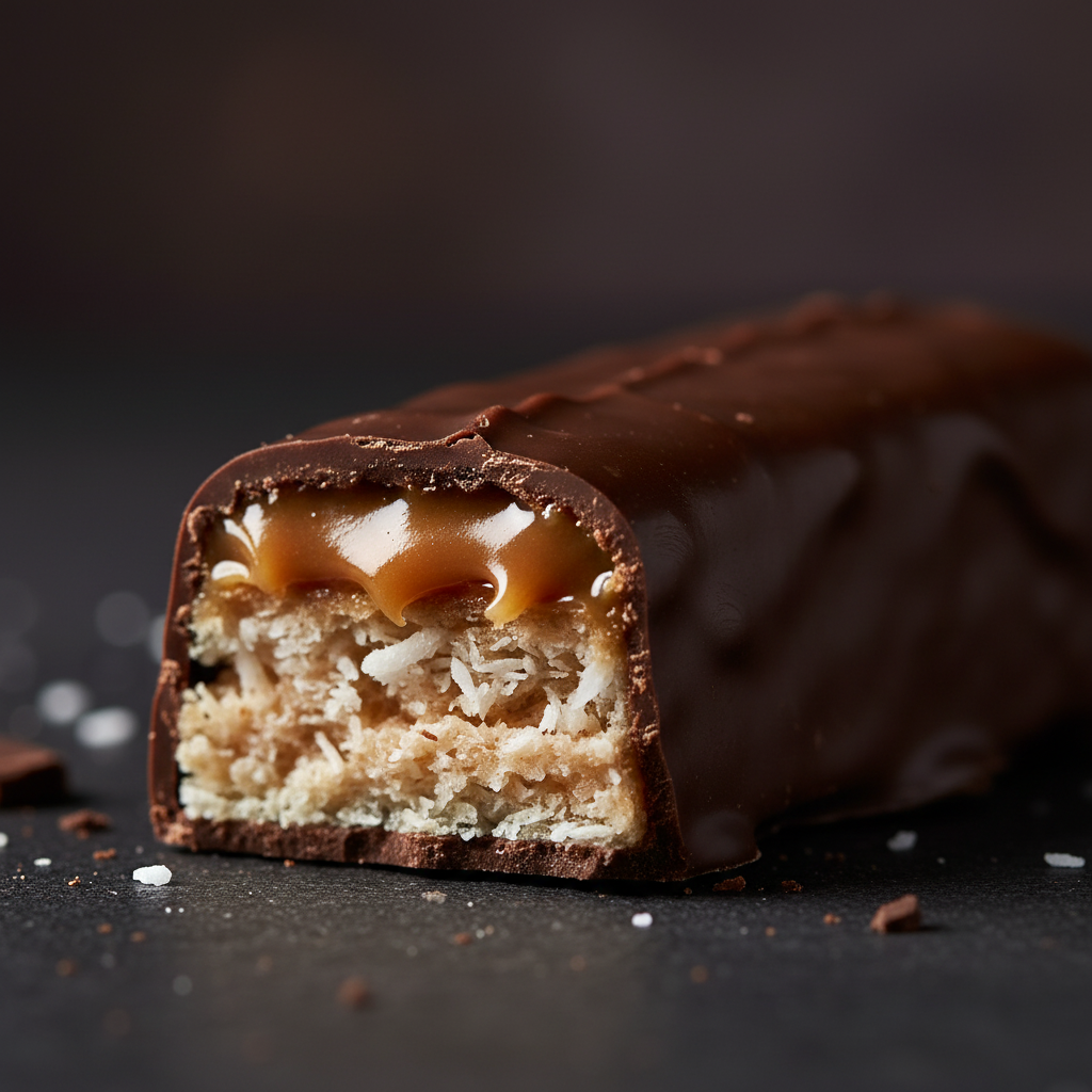 OSHEE High Protein Bar unwrapped close-up