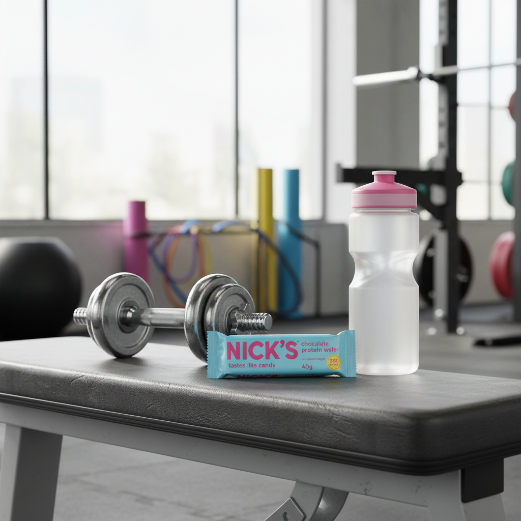 Nick's Chocolate Protein Wafer - gym lifestyle
