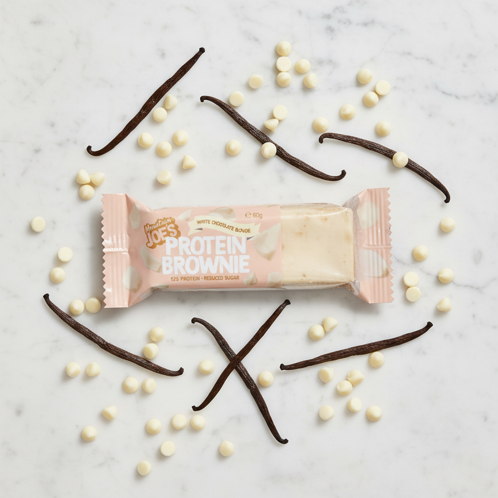 Mountain Joe's White Chocolate Blondie - flat lay