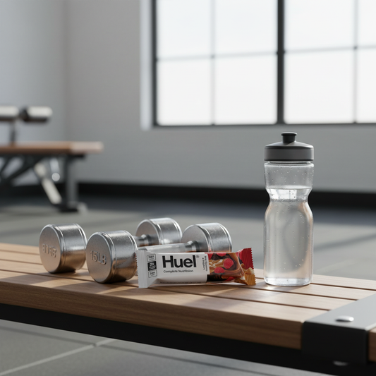 Huel Complete Nutrition Bar Dark Chocolate & Raspberry - gym lifestyle