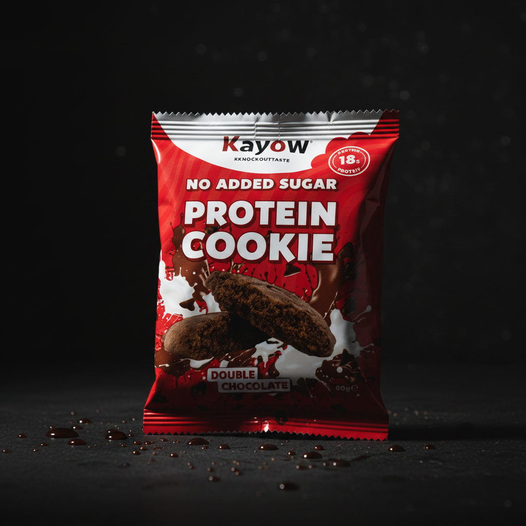 Kayow Double Chocolate Protein Cookie - dark moody
