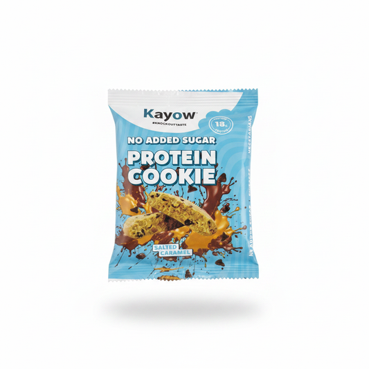 Kayow Salted Caramel Protein Cookie - White Background