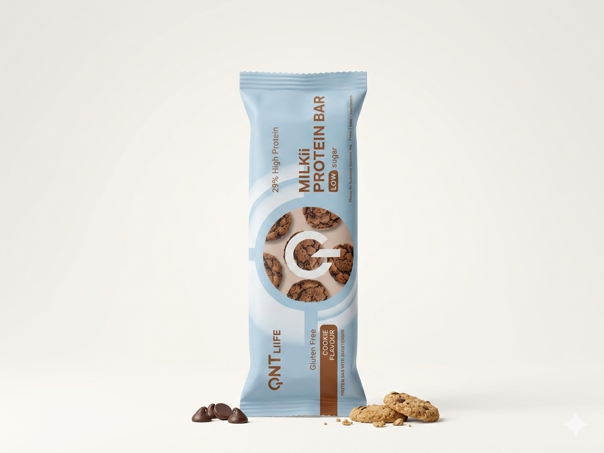 MILKii Cookie Flavour Protein Bar | QNT LIIFE