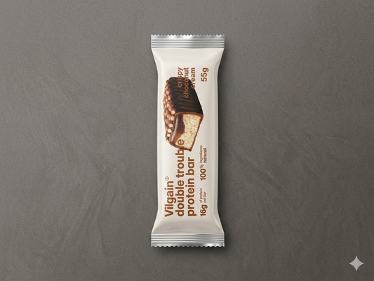 Vilgain Double Trouble Protein Bar – Crispy Choco Nut Cream (55g)
