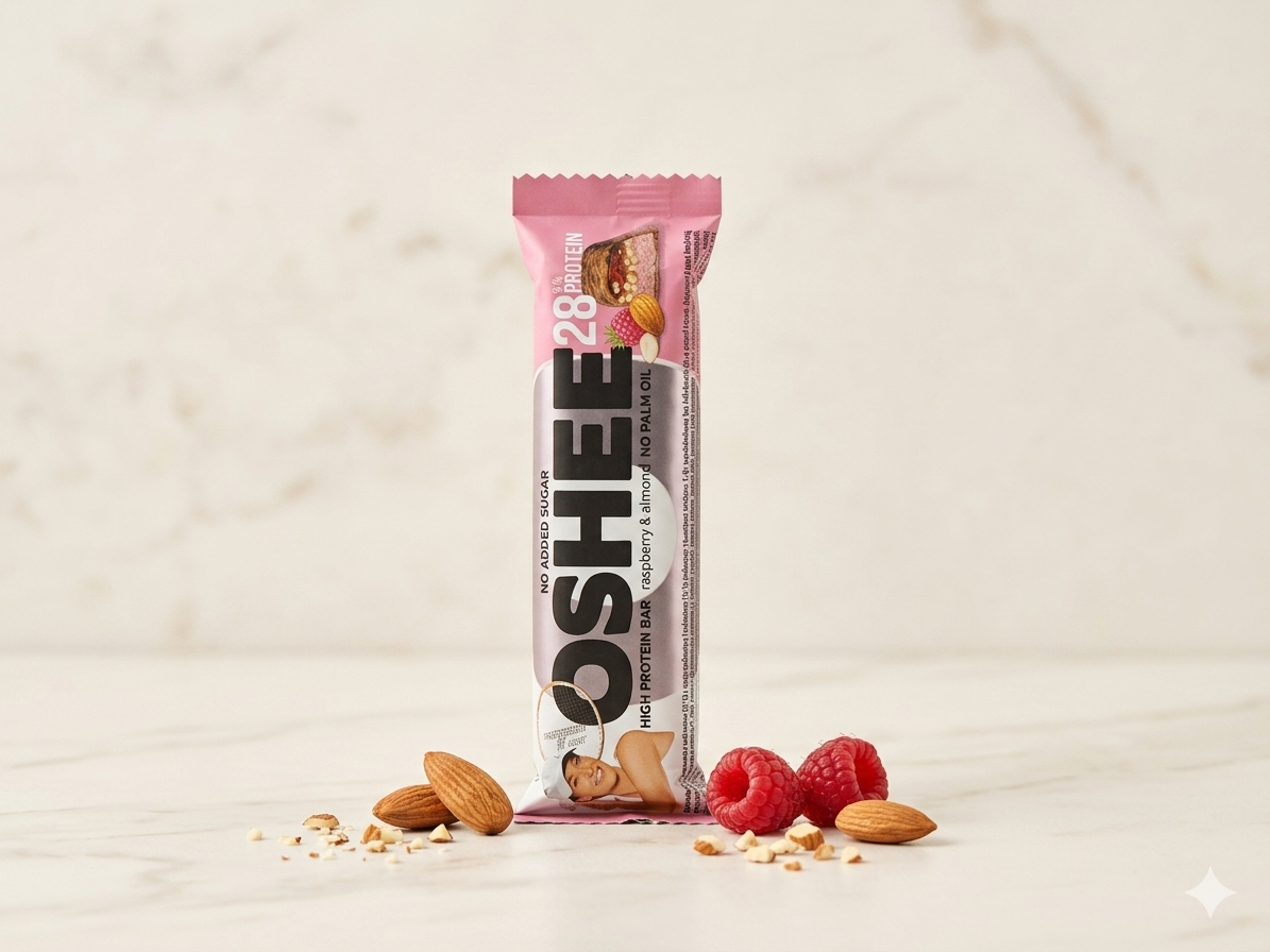 OSHEE Raspberry & Almond High Protein Bar