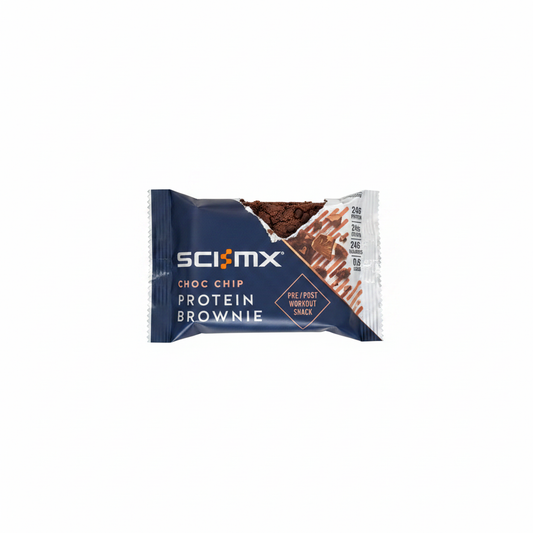SCI-MX Choc Chip Protein Brownie - White Background