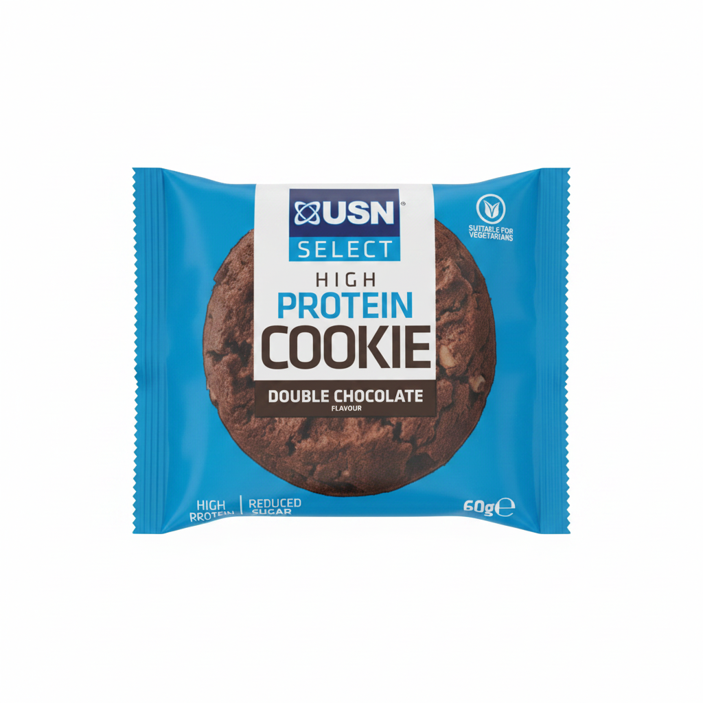 USN Select High Protein Cookie Double Chocolate - White Background